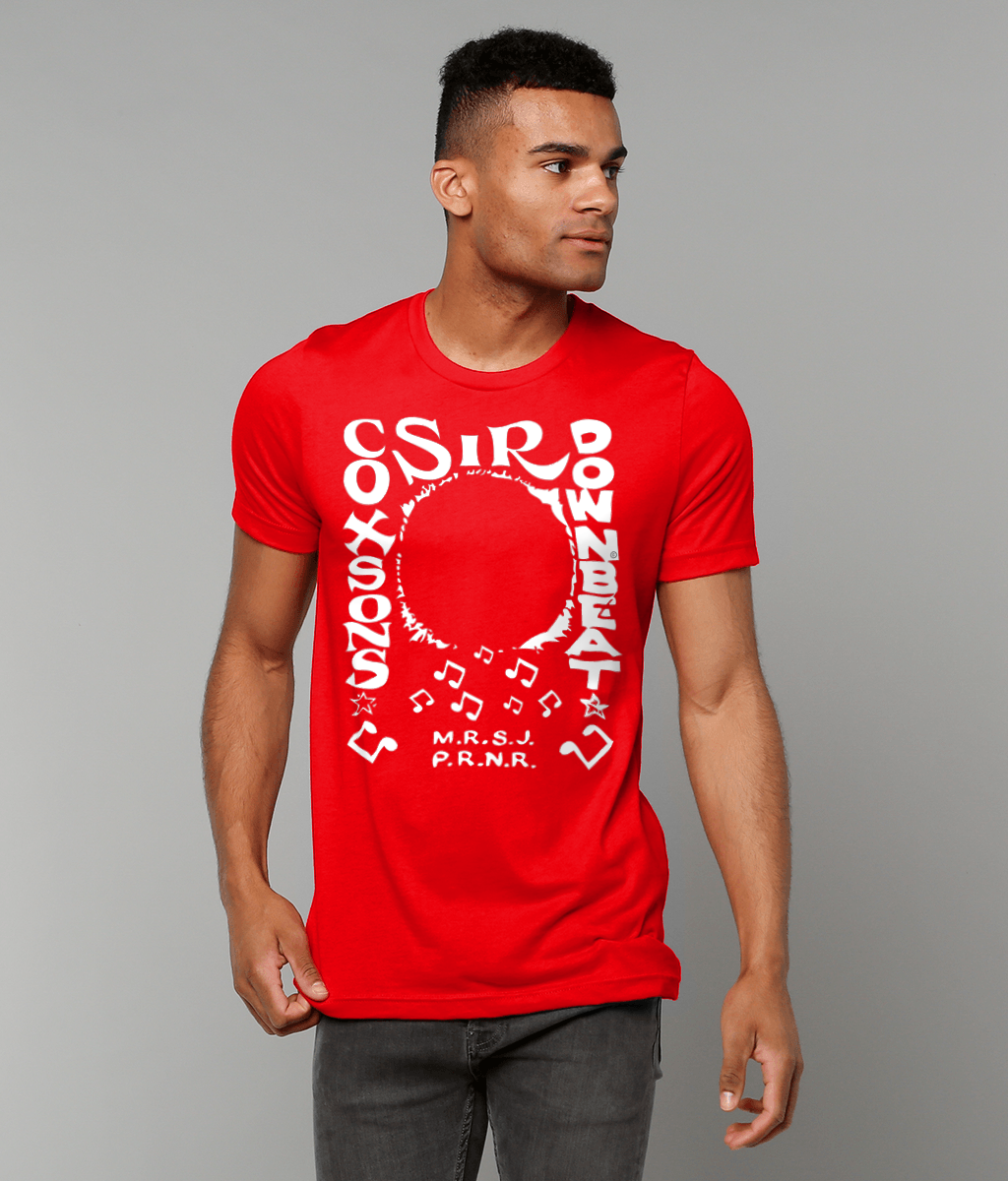 bloodsweatandtees | Sir Coxsons Downbeat t-shirt WHITE/Red_model