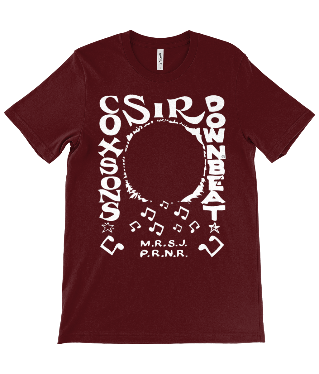 bloodsweatandtees | Sir Coxsons Downbeat t-shirt WHITE/Maroon