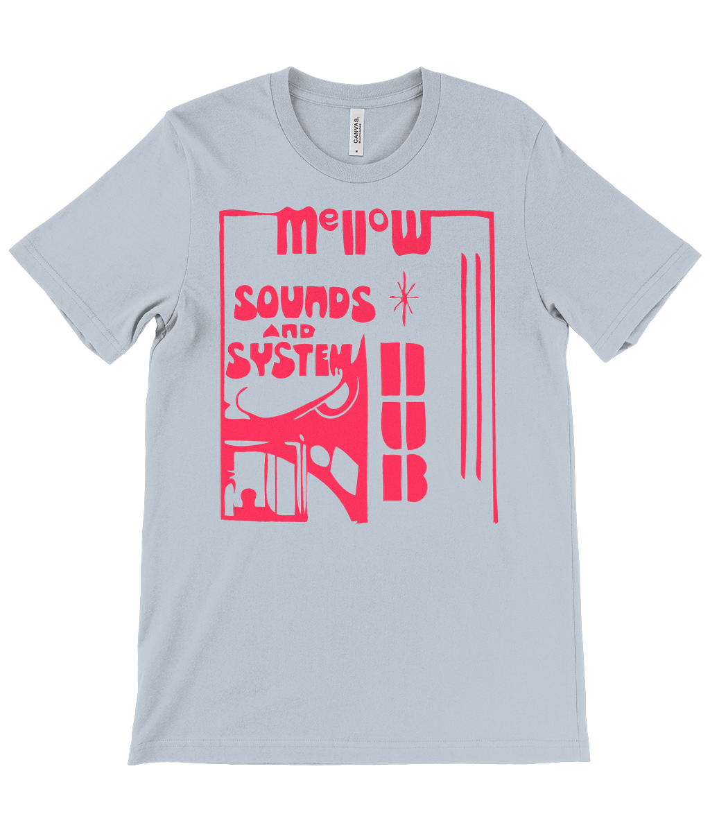 bloodsweatandtees | Mellow Sounds and System Dub t-shirt RED/Light_blue