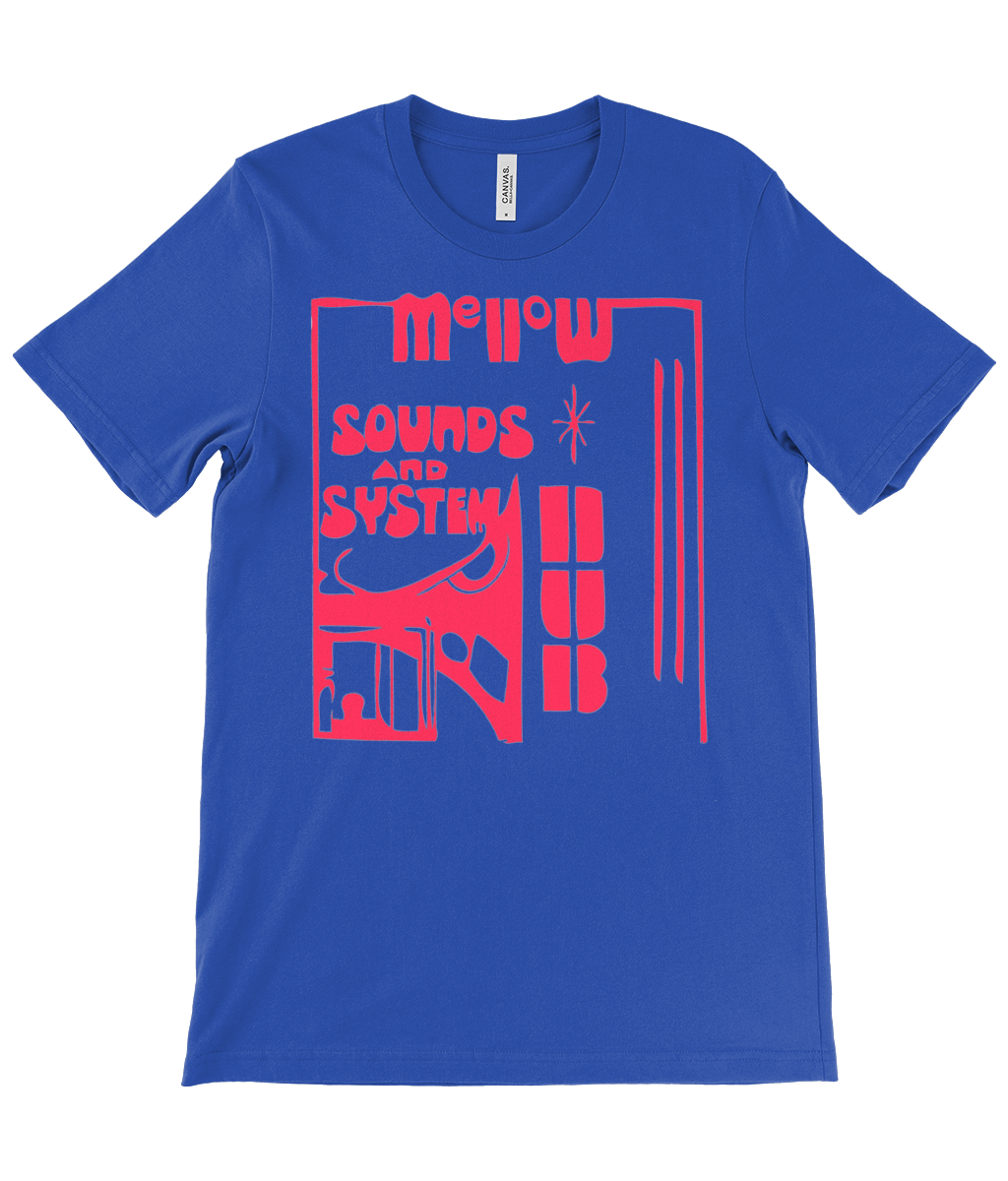 bloodsweatandtees | Mellow Sounds and System Dub t-shirt RED/Royal_blue