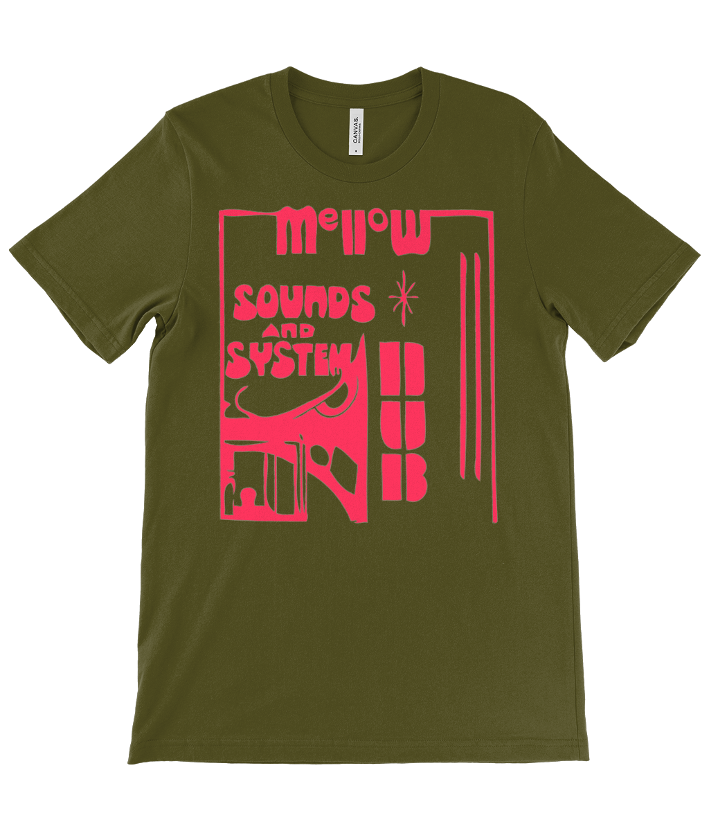 bloodsweatandtees | Mellow Sounds and System Dub t-shirt RED/Olive