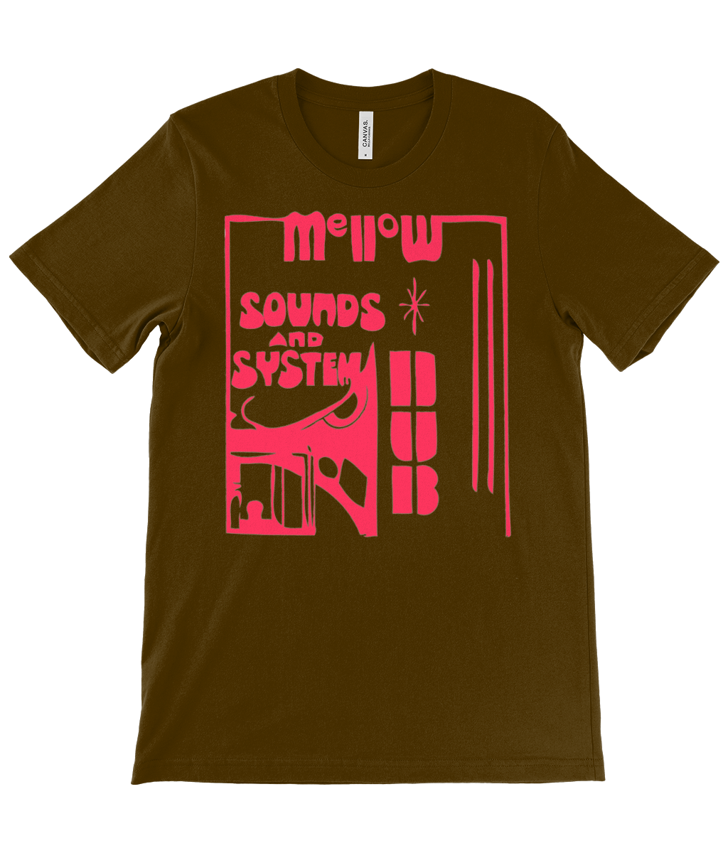 bloodsweatandtees | Mellow Sounds and System Dub t-shirt RED/Brown