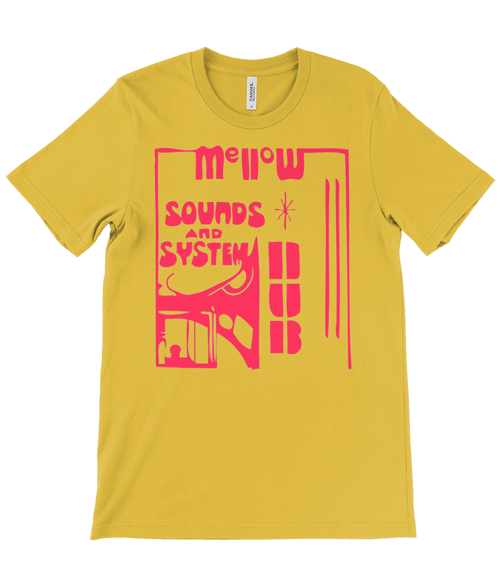 bloodsweatandtees | Mellow Sounds and System Dub t-shirt RED/Maize_Yellow