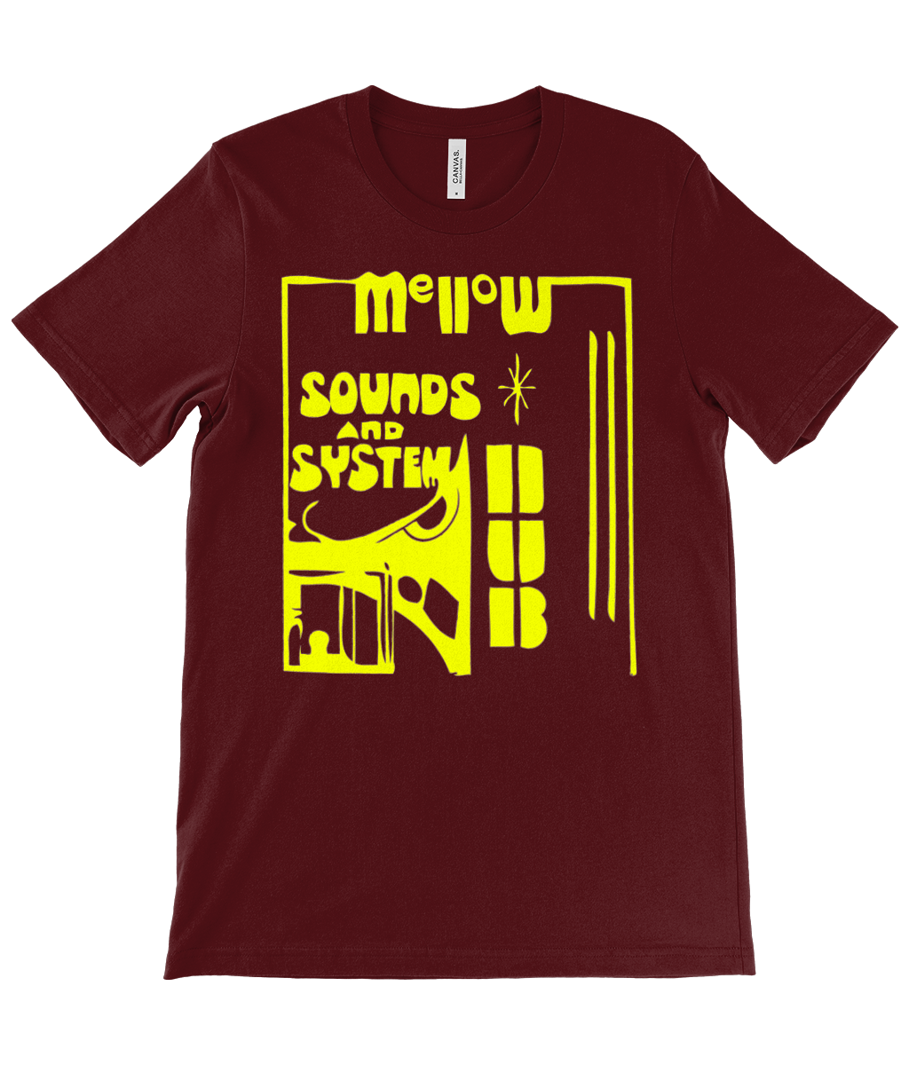 bloodsweatandtees | Mellow Sounds and System Dub t-shirt YLO/Maroon