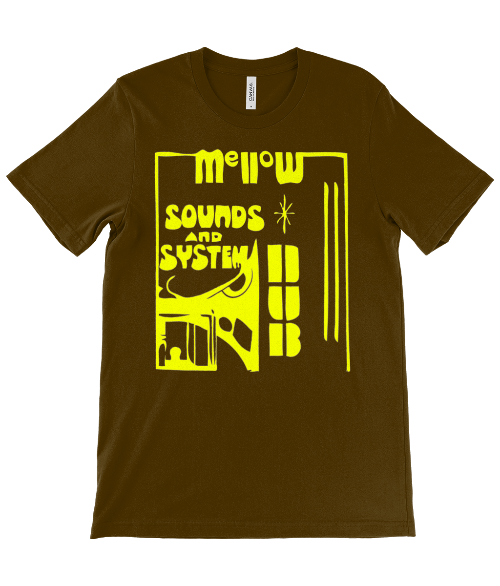 bloodsweatandtees | Mellow Sounds and System Dub t-shirt YLO/Brown