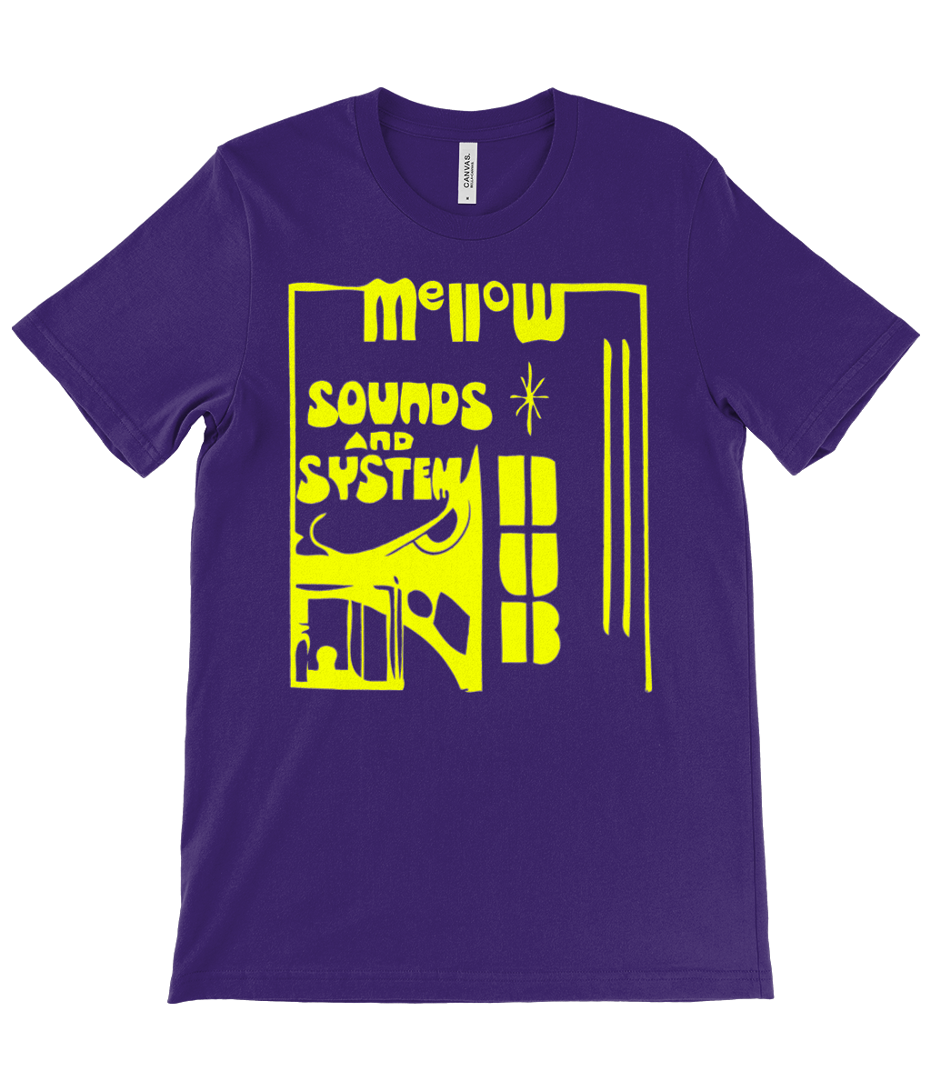 bloodsweatandtees | Mellow Sounds and System Dub t-shirt YLO/Purple