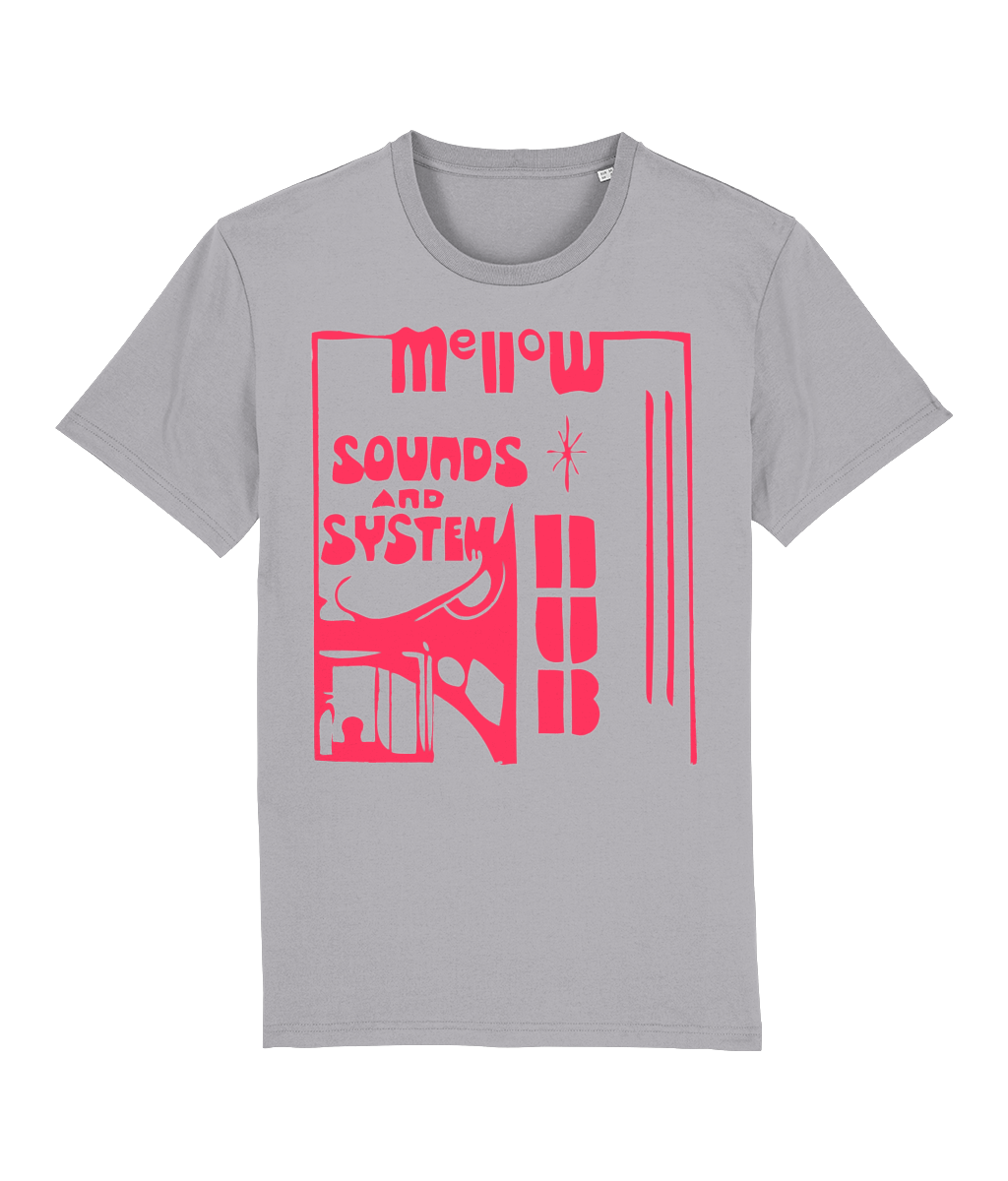 bloodsweatandtees | Mellow Sounds and System Dub ORGANIC t-shirt RED/Heather_Grey