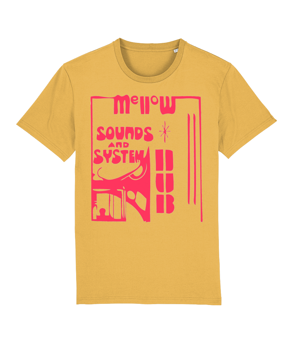 bloodsweatandtees | Mellow Sounds and System Dub ORGANIC t-shirt RED/Spectra_Yellow