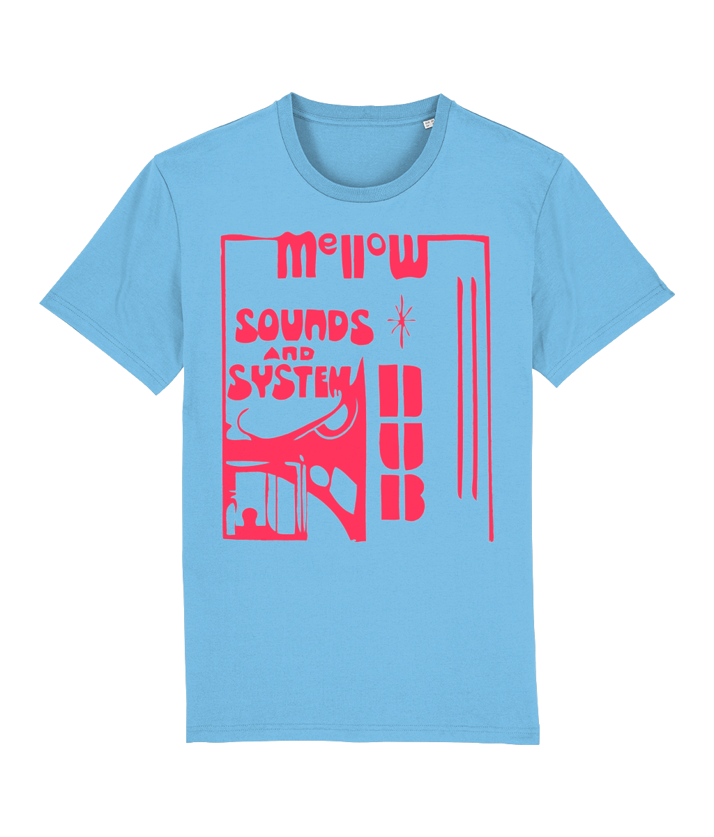 bloodsweatandtees | Mellow Sounds and System Dub ORGANIC t-shirt RED/Aqua