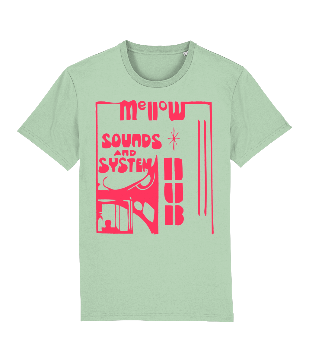 bloodsweatandtees | Mellow Sounds and System Dub ORGANIC t-shirt RED/Misty_Jade