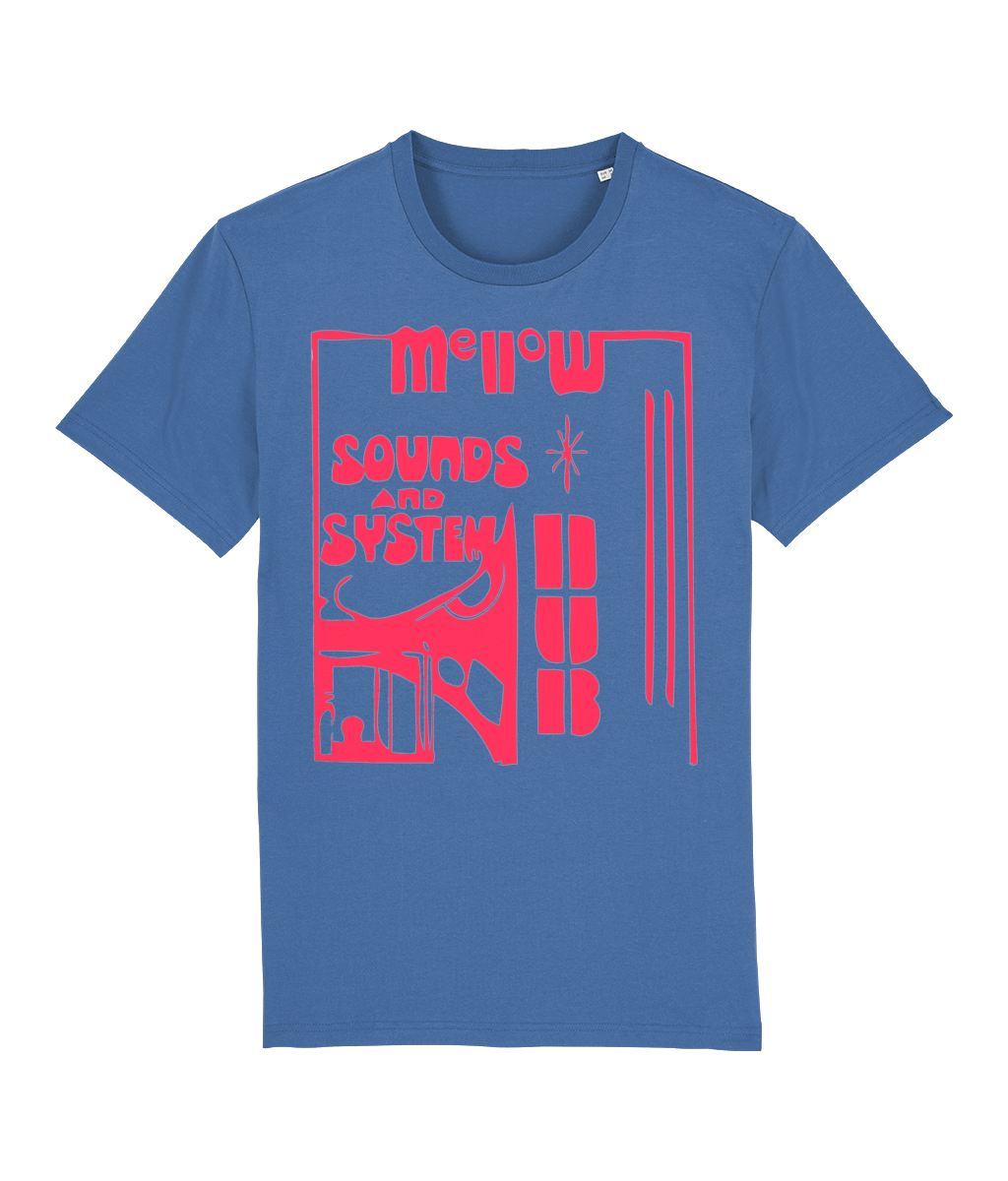 bloodsweatandtees | Mellow Sounds and System Dub ORGANIC t-shirt RED/Mindful_Blue