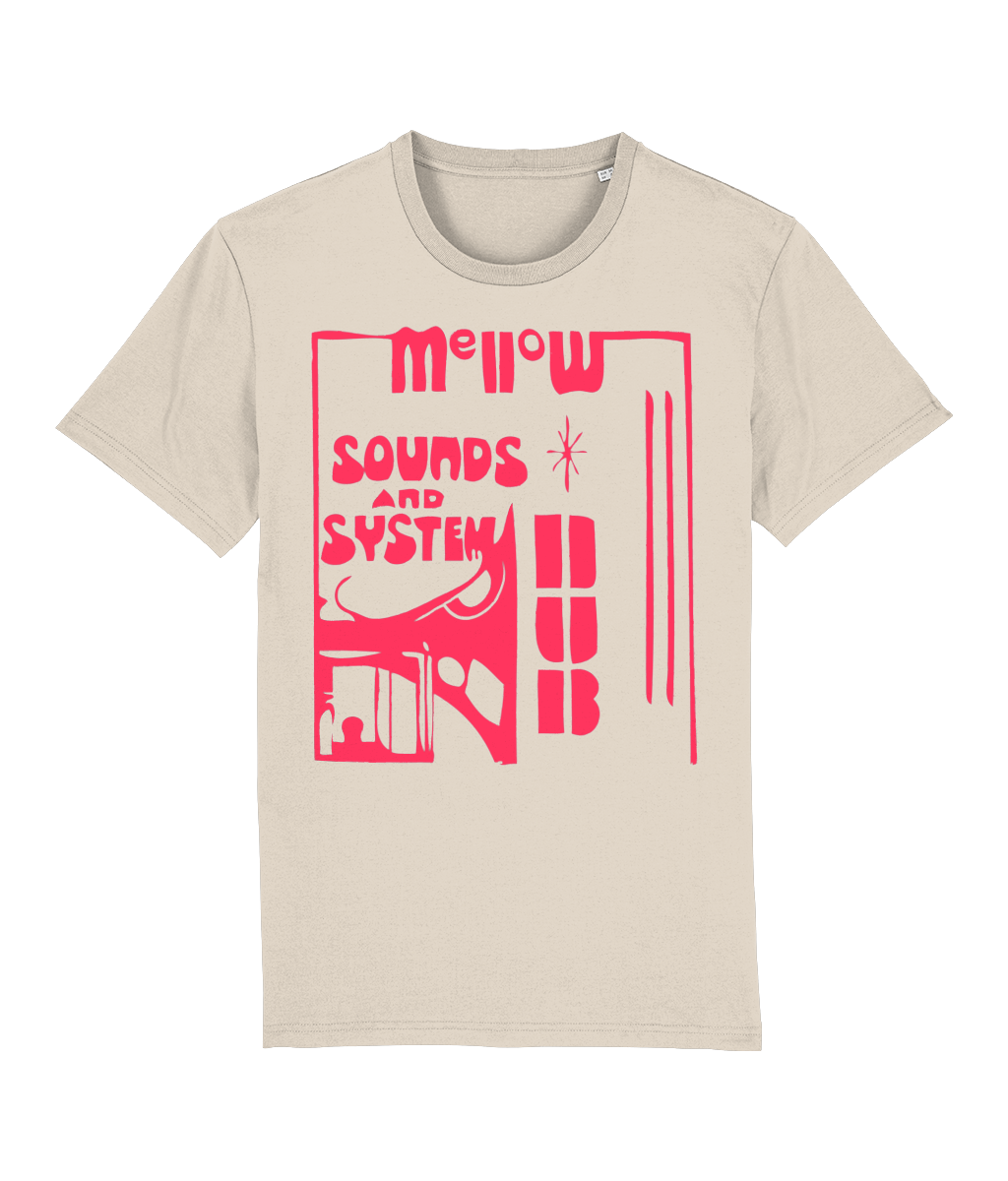 bloodsweatandtees | Mellow Sounds and System Dub ORGANIC t-shirt RED/Natural_Raw