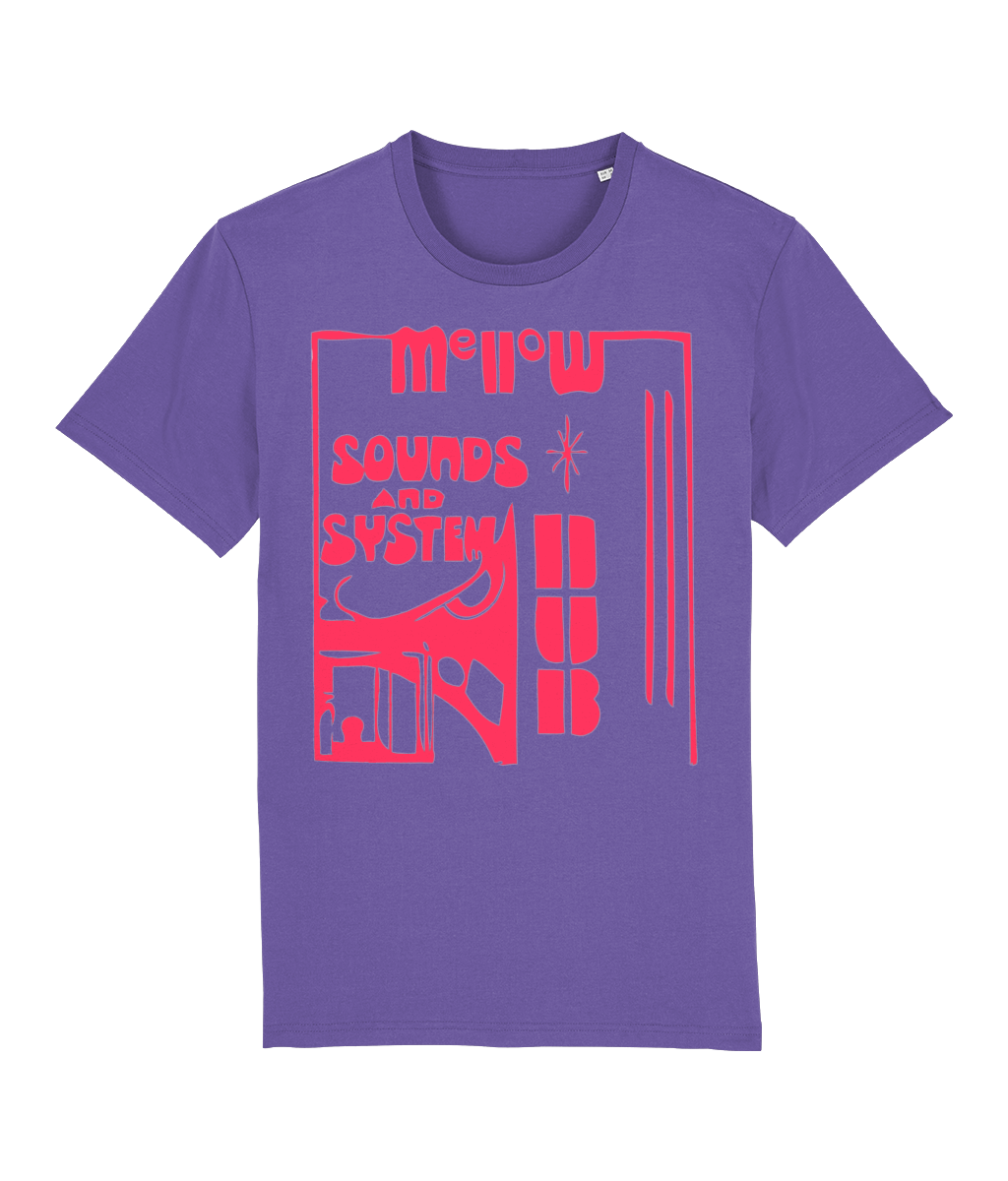 bloodsweatandtees | Mellow Sounds and System Dub ORGANIC t-shirt RED/Purple