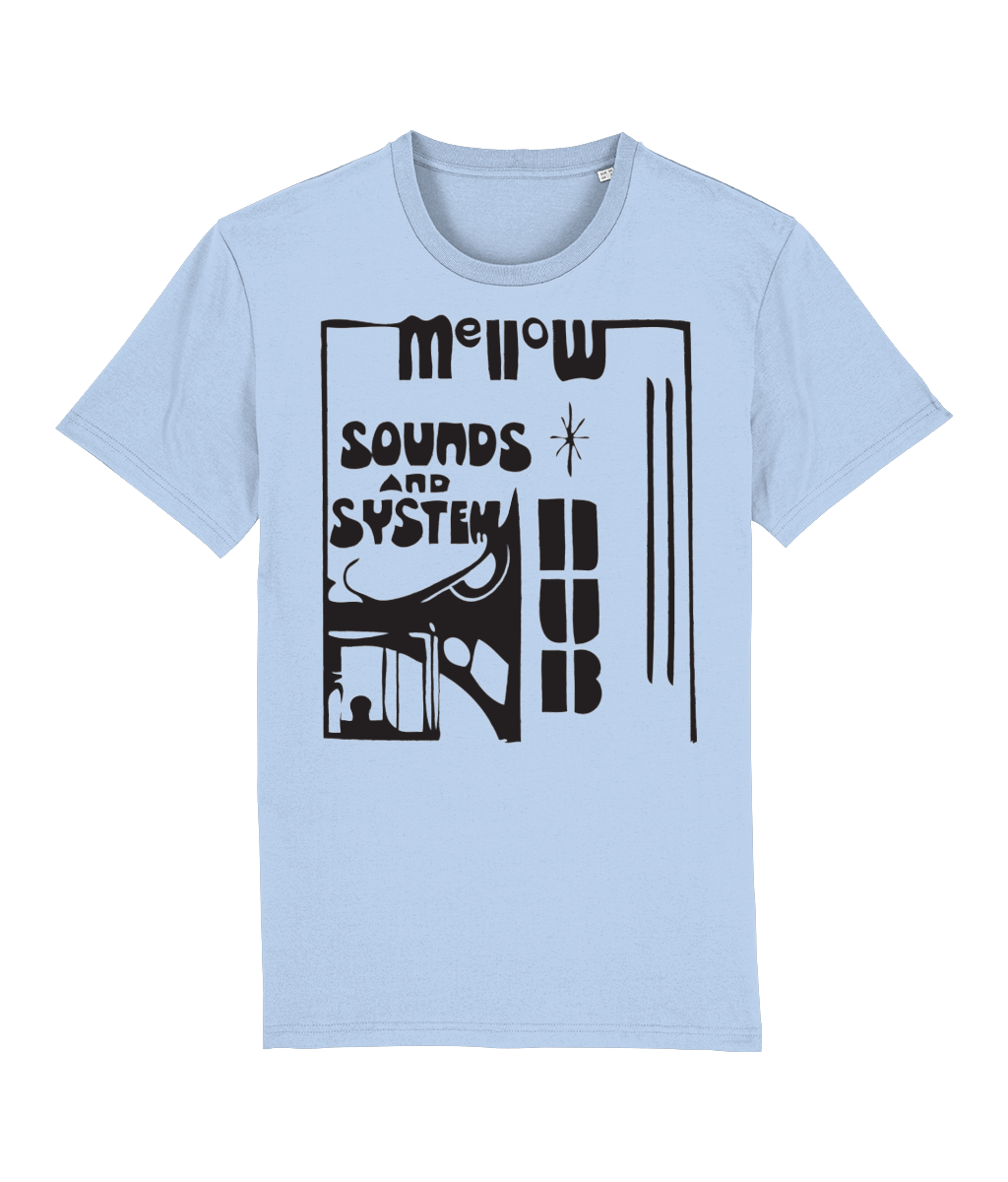 bloodsweatandtees | Organic Mellow Sounds and System Dub t-shirt BLACK/Blue_Soul