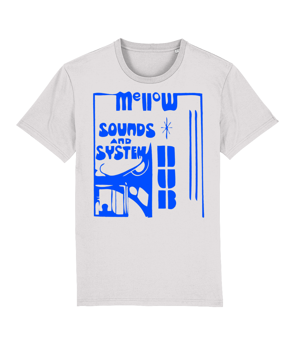 bloodsweatandtees | Organic Mellow Sounds and System Dub t-shirt BLUE/Eco_Heather