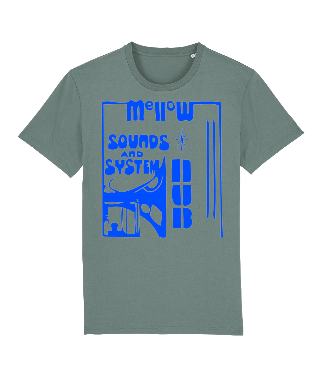 bloodsweatandtees | Organic Mellow Sounds and System Dub t-shirt BLUE/Green_Bay