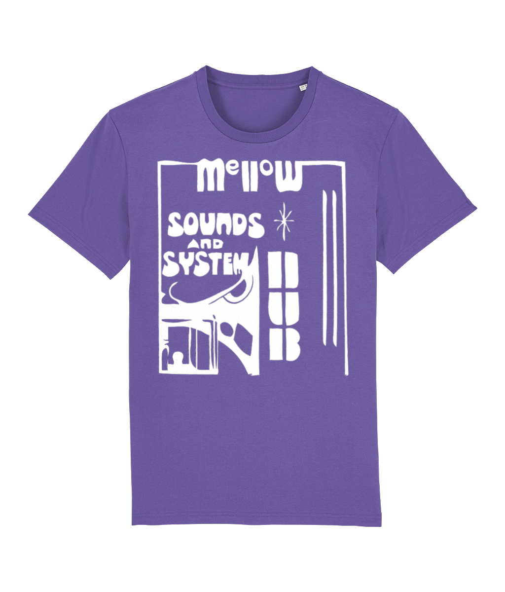 bloodsweatandtees | Organic Mellow Sounds and System Dub t-shirt WHITE/Purple