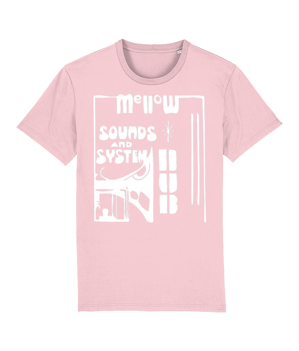 bloodsweatandtees | Organic Mellow Sounds and System Dub t-shirt WHITE/Pink