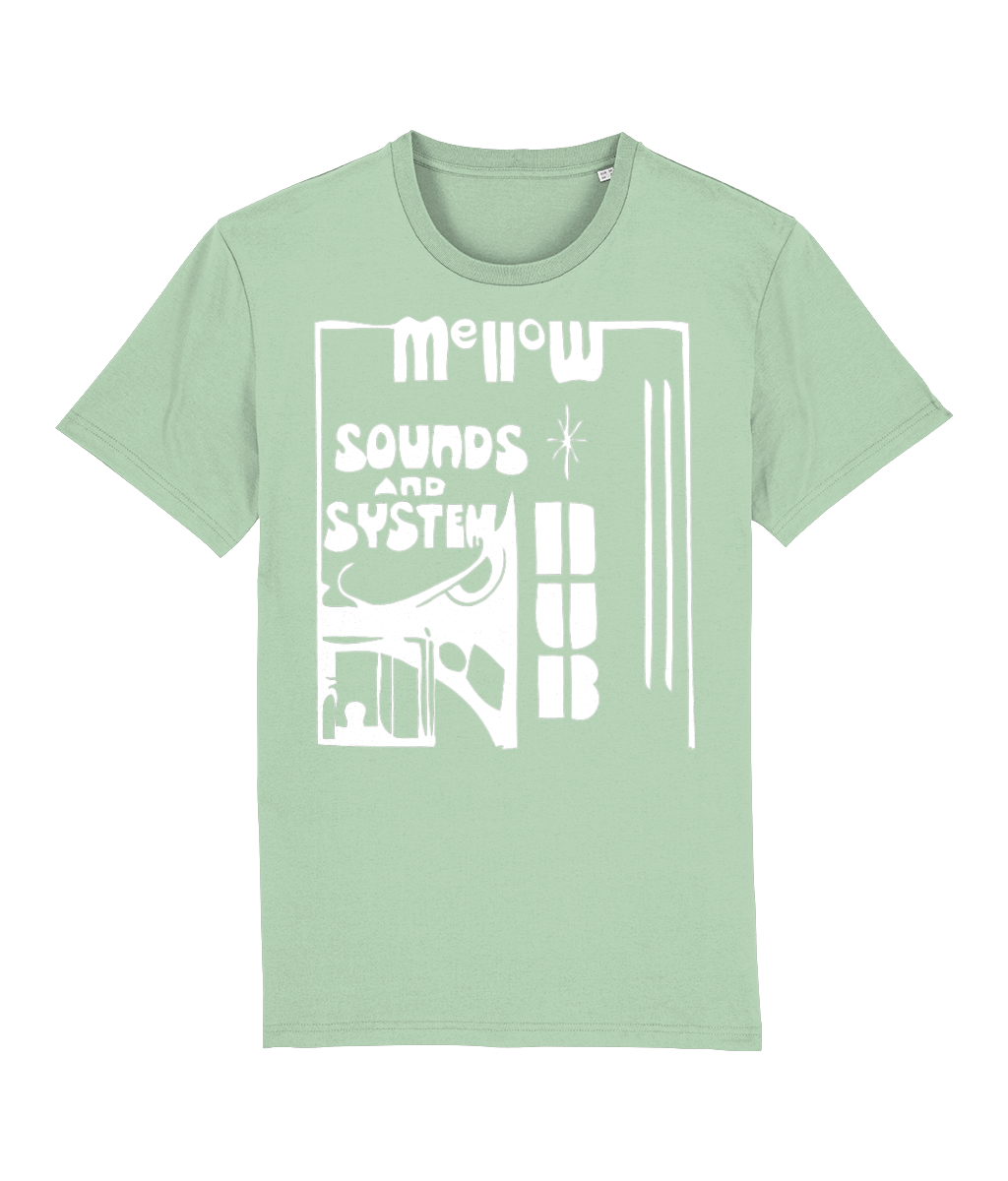 bloodsweatandtees | Organic Mellow Sounds and System Dub t-shirt WHITE/JADE