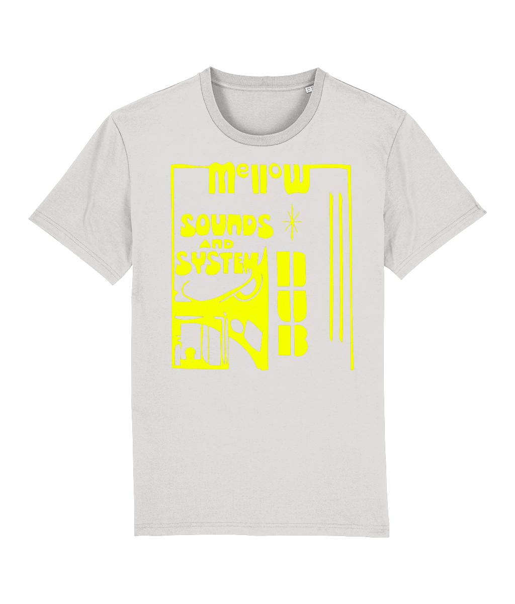 bloodsweatandtees | Mellow Sounds and System Dub Organic t-shirt YELLOW/Off_White