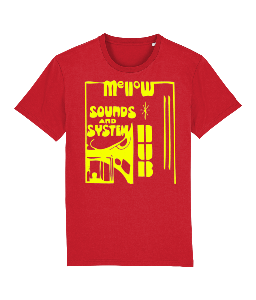 bloodsweatandtees | Mellow Sounds and System Dub Organic t-shirt YELLOW/Red