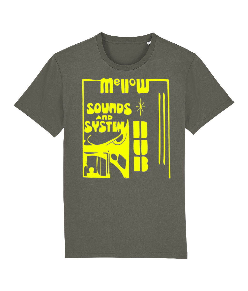 bloodsweatandtees | Mellow Sounds and System Dub Organic t-shirt YELLOW/Khaki