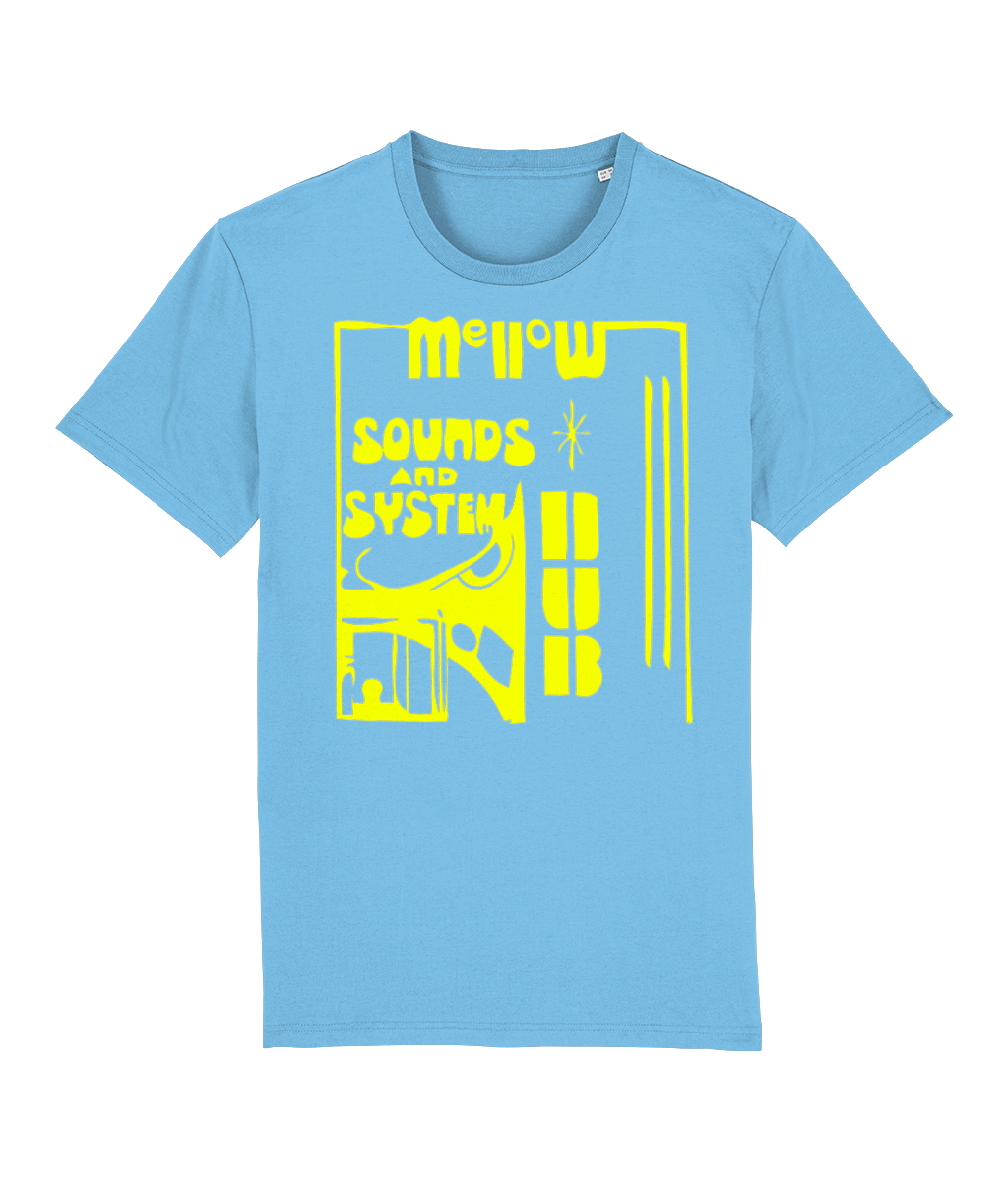 bloodsweatandtees | Mellow Sounds and System Dub Organic t-shirt YELLOW/Aqua_Blue