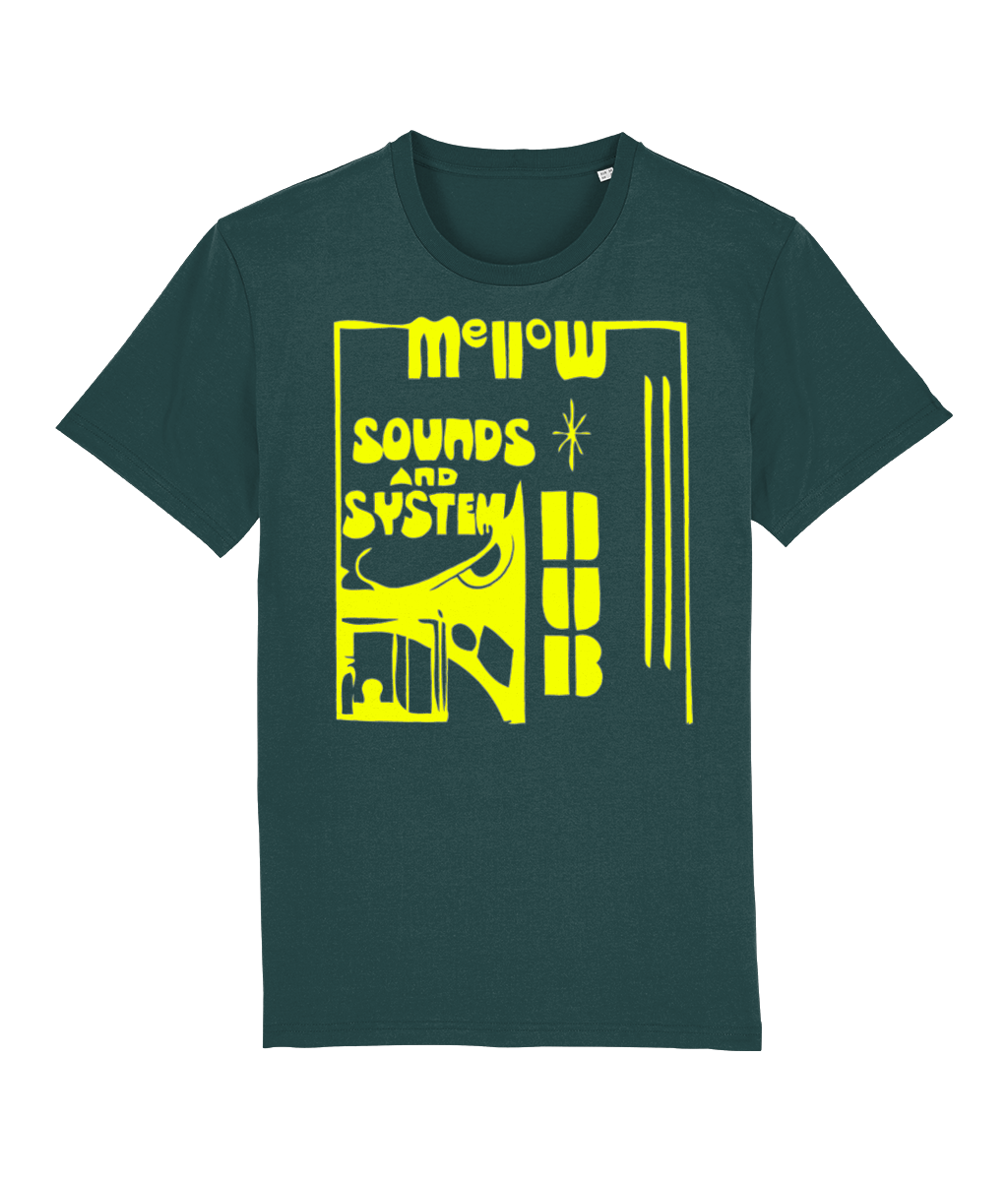 bloodsweatandtees | Mellow Sounds and System Dub Organic t-shirt YELLOW/Glazed_Green
