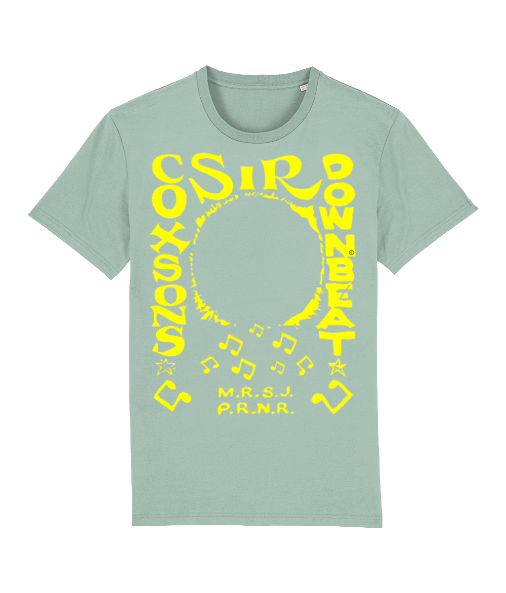 bloodsweatandtees | Sir Coxsons Downbeat Organic t-shirt YELLOW/ Aloe