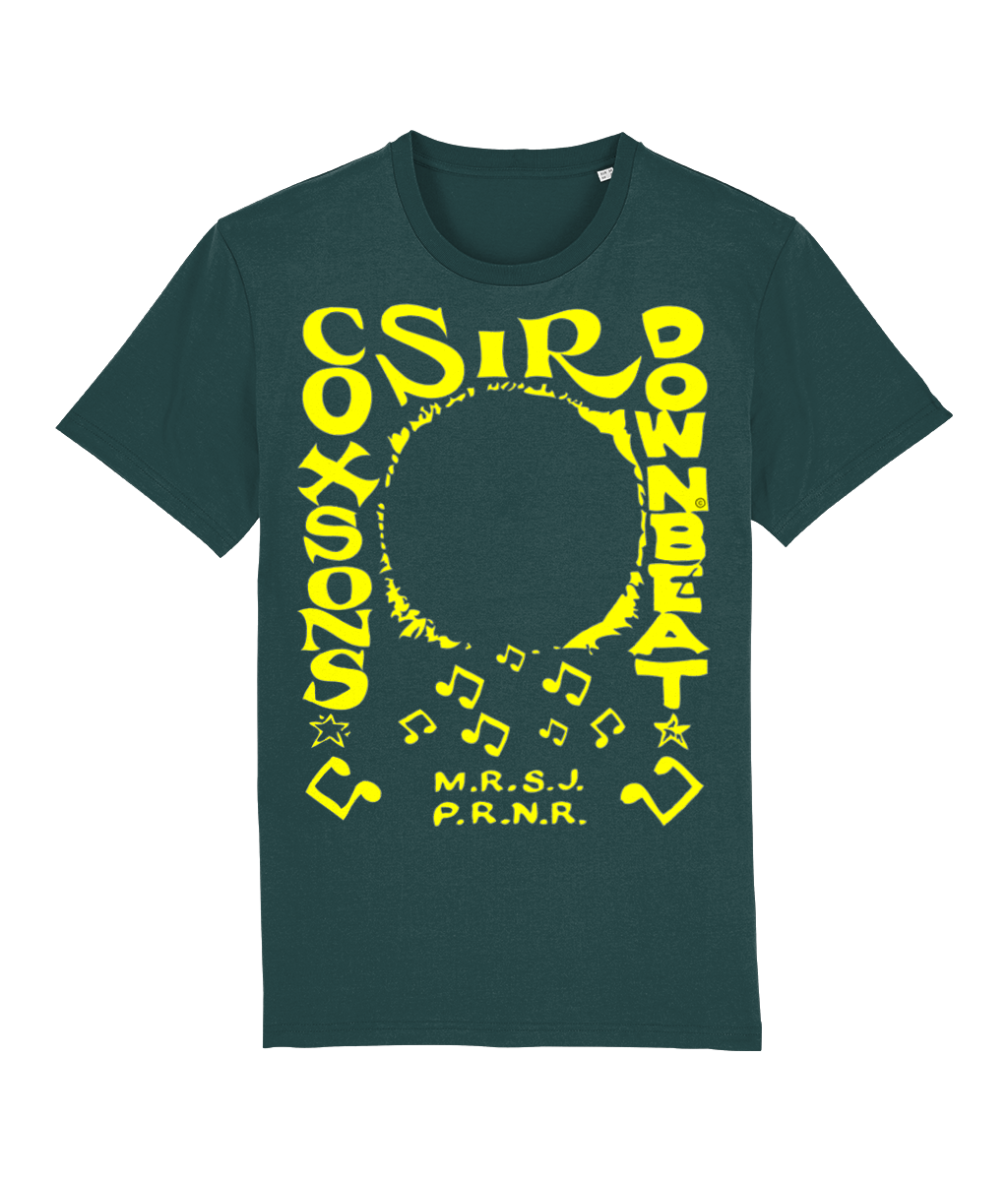 bloodsweatandtees | Sir Coxsons Downbeat Organic t-shirt YELLOW/ Glazed_Green