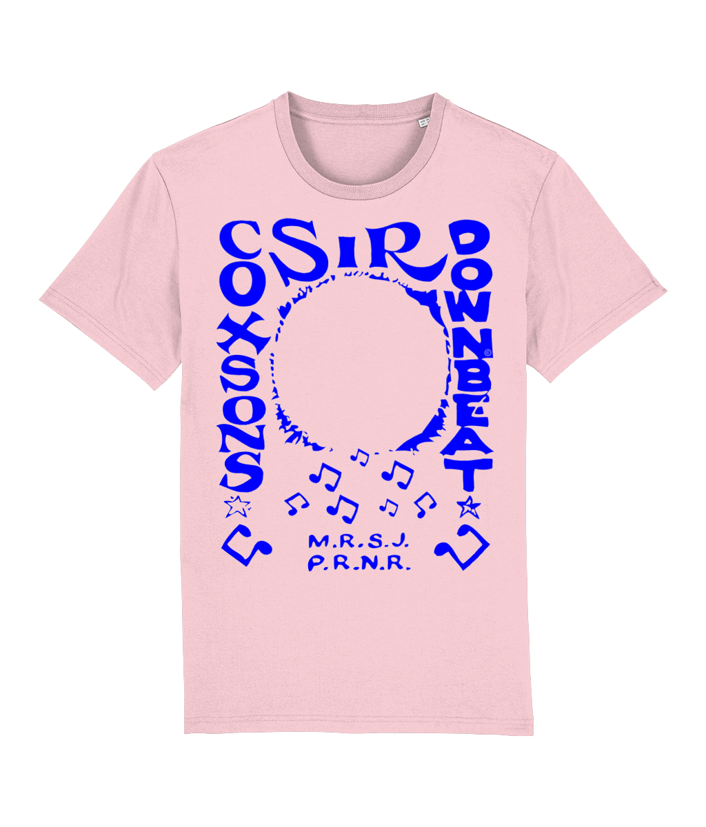 bloodsweatandtees | Sir Coxsons Downbeat Organic t-shirt BLUE/Cotton_Pink