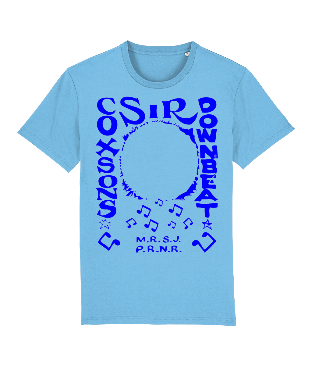 bloodsweatandtees | Sir Coxsons Downbeat Organic t-shirt BLUE/ Aqua