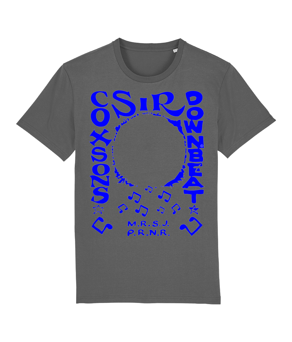 bloodsweatandtees | Sir Coxsons Downbeat Organic t-shirt BLUE/Anthracite