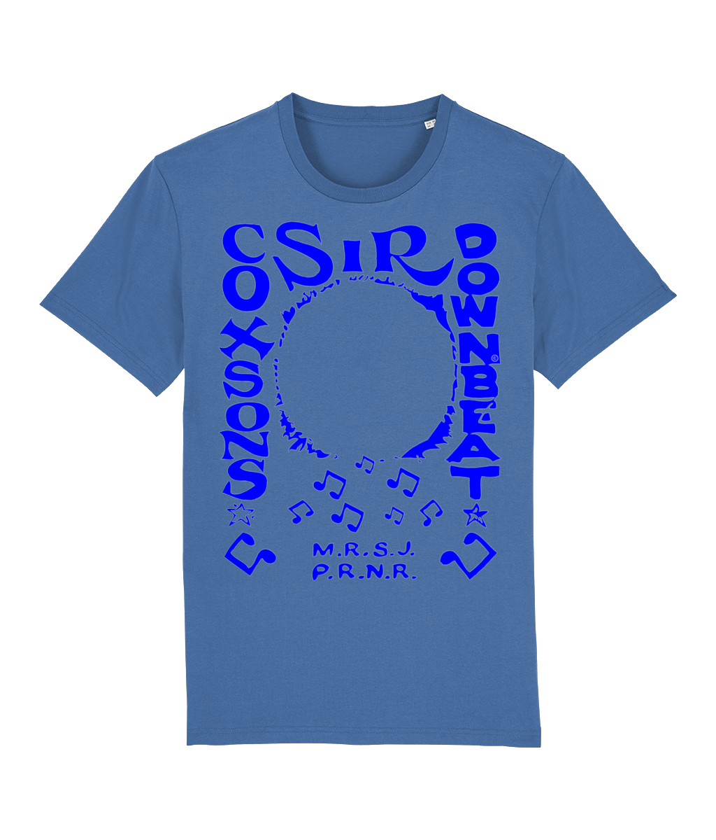 bloodsweatandtees | Sir Coxsons Downbeat Organic t-shirt BLUE/Mindful_Blue