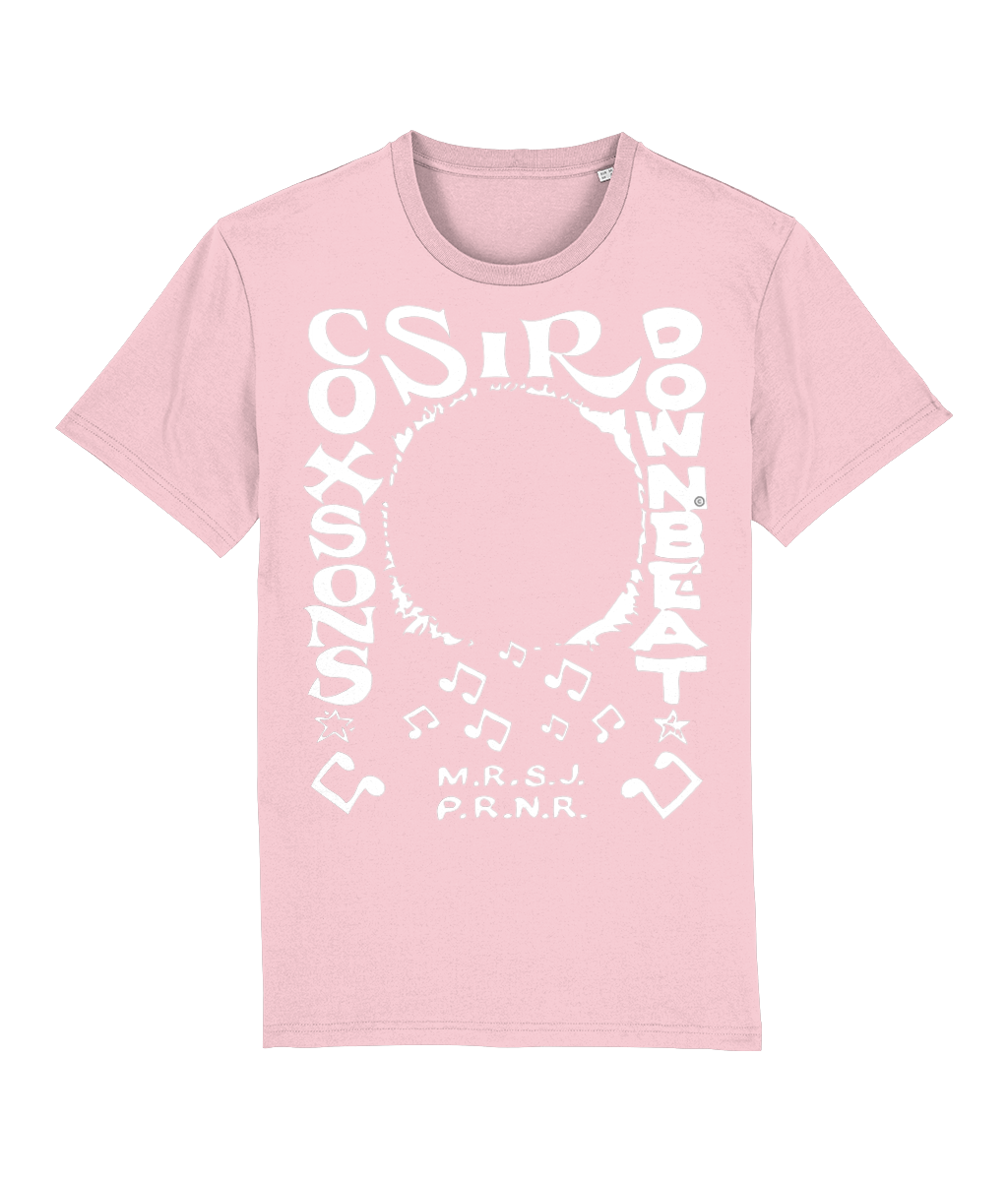 bloodsweatandtees | Sir Coxsons Downbeat Organic t-shirt WHITE/ Cotton_Pink