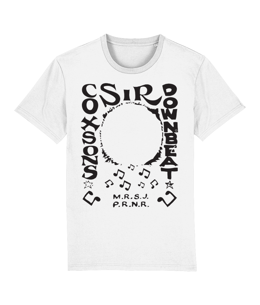 bloodsweatandtees | Sir Coxsons Downbeat Organic t-shirt BLACK/ White