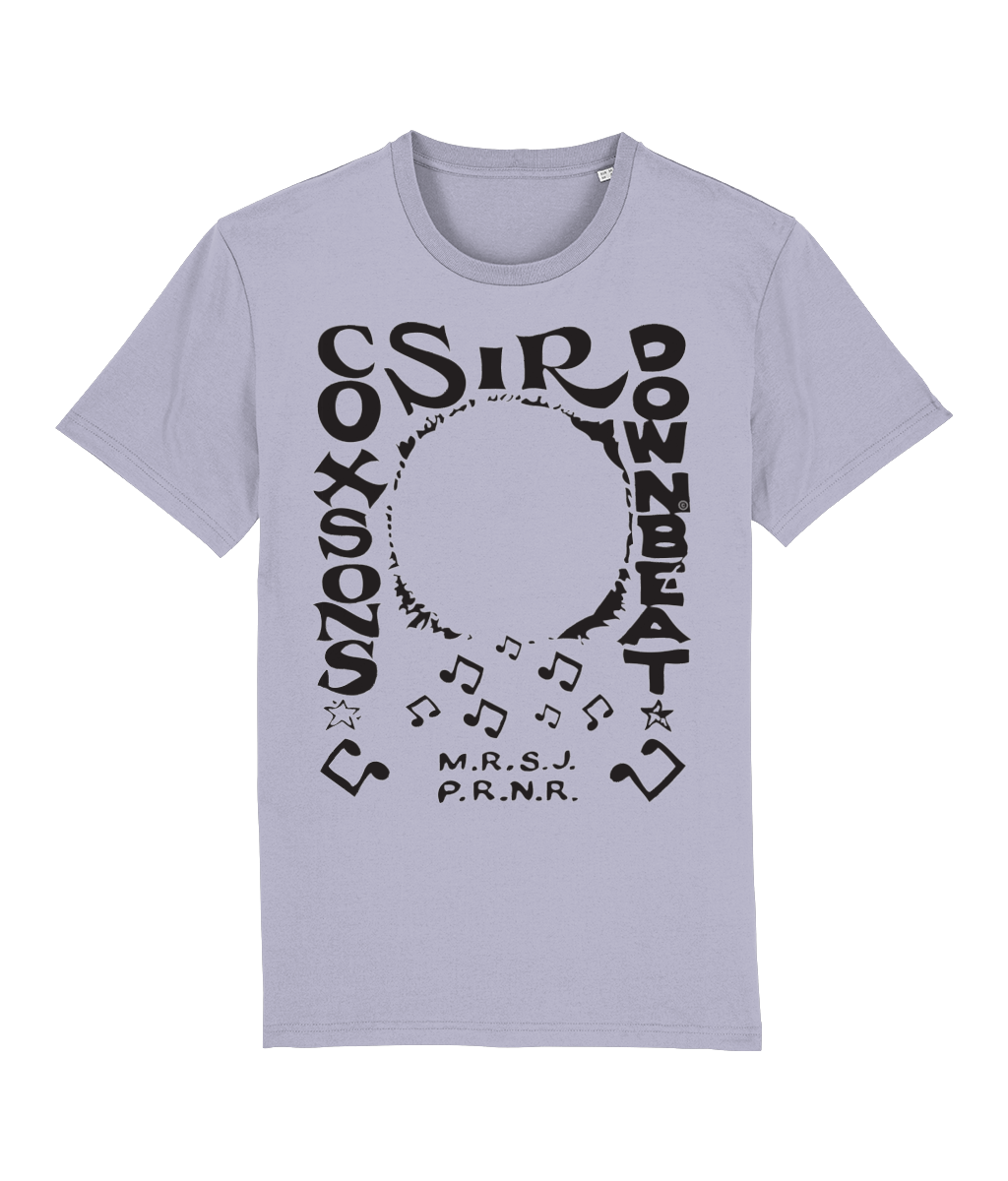 bloodsweatandtees | Sir Coxsons Downbeat Organic t-shirt BLACK/ Lavender