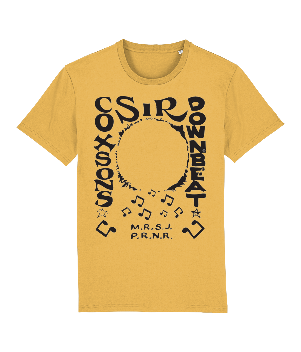 bloodsweatandtees | Sir Coxsons Downbeat Organic t-shirt BLACK/ Spectra_Yellow
