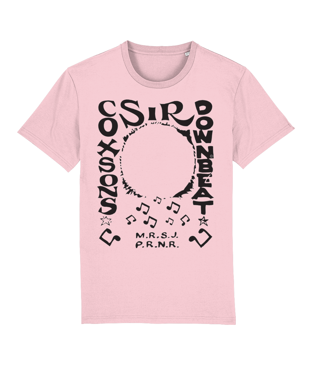 bloodsweatandtees | Sir Coxsons Downbeat Organic t-shirt BLACK/ Cotton_Pink