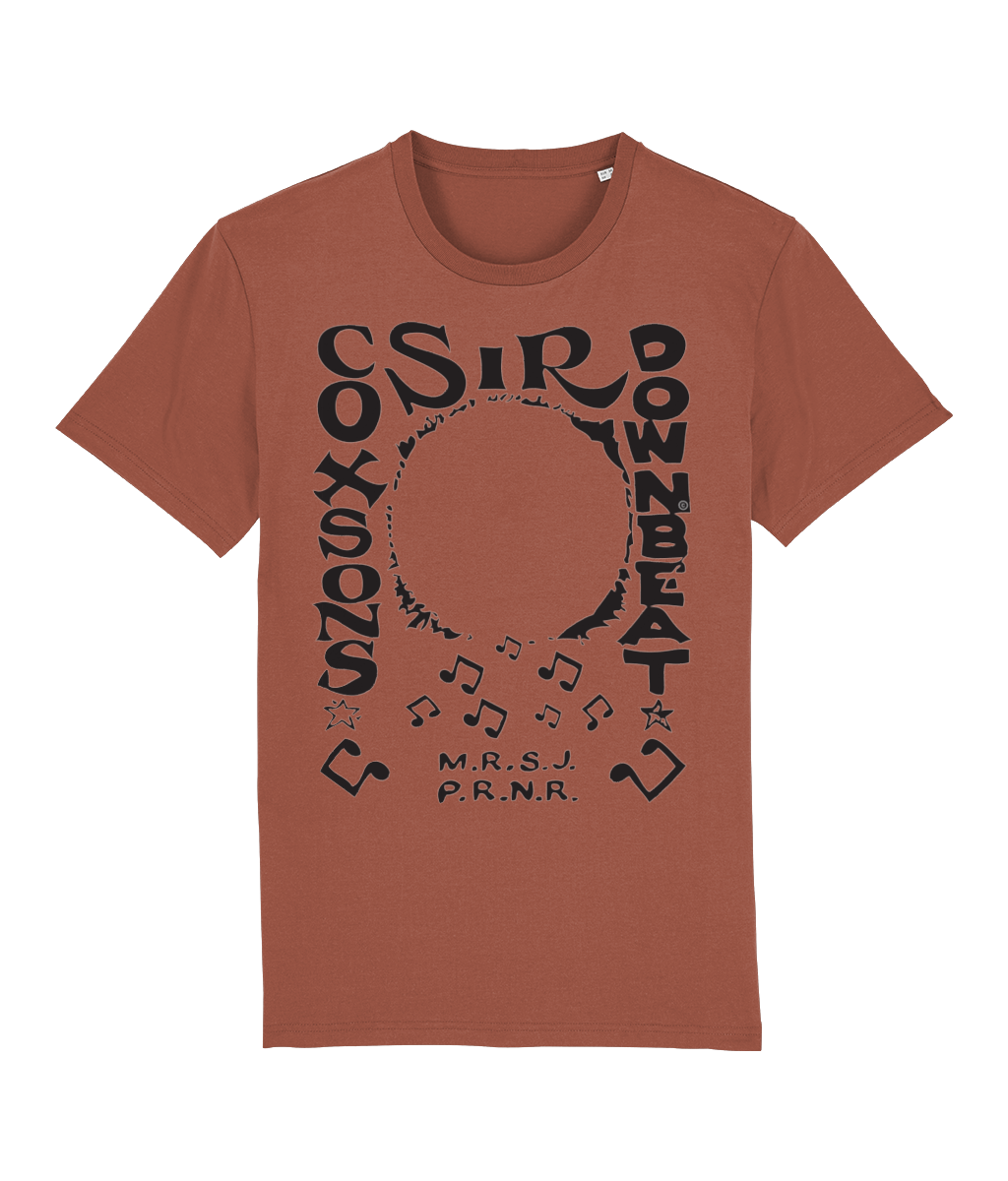 bloodsweatandtees | Sir Coxsons Downbeat Organic t-shirt BLACK/ Mocha_Brown