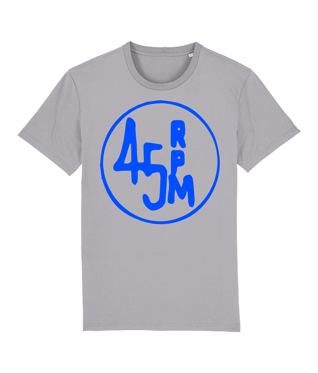 bloodsweatandtees | 45 RPM Selectors Choice Organic t-shirt BLUE/ Heather_Grey