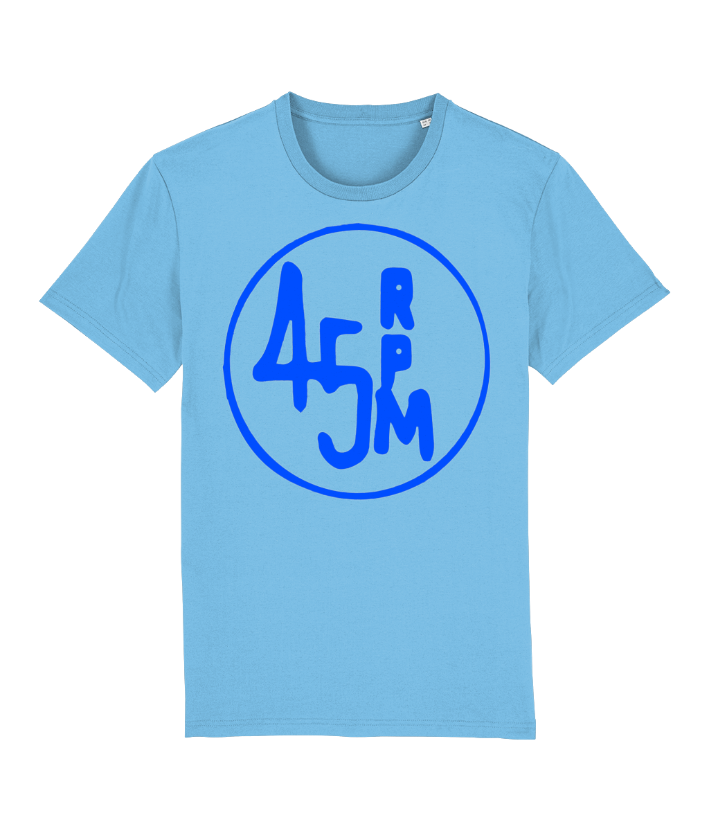 bloodsweatandtees | 45 RPM Selectors Choice Organic t-shirt BLUE/ Aqua_Blue