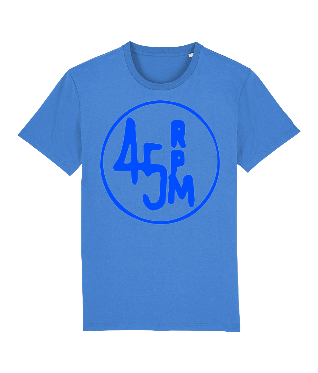 bloodsweatandtees | 45 RPM Selectors Choice Organic t-shirt BLUE/ Bright_Blue