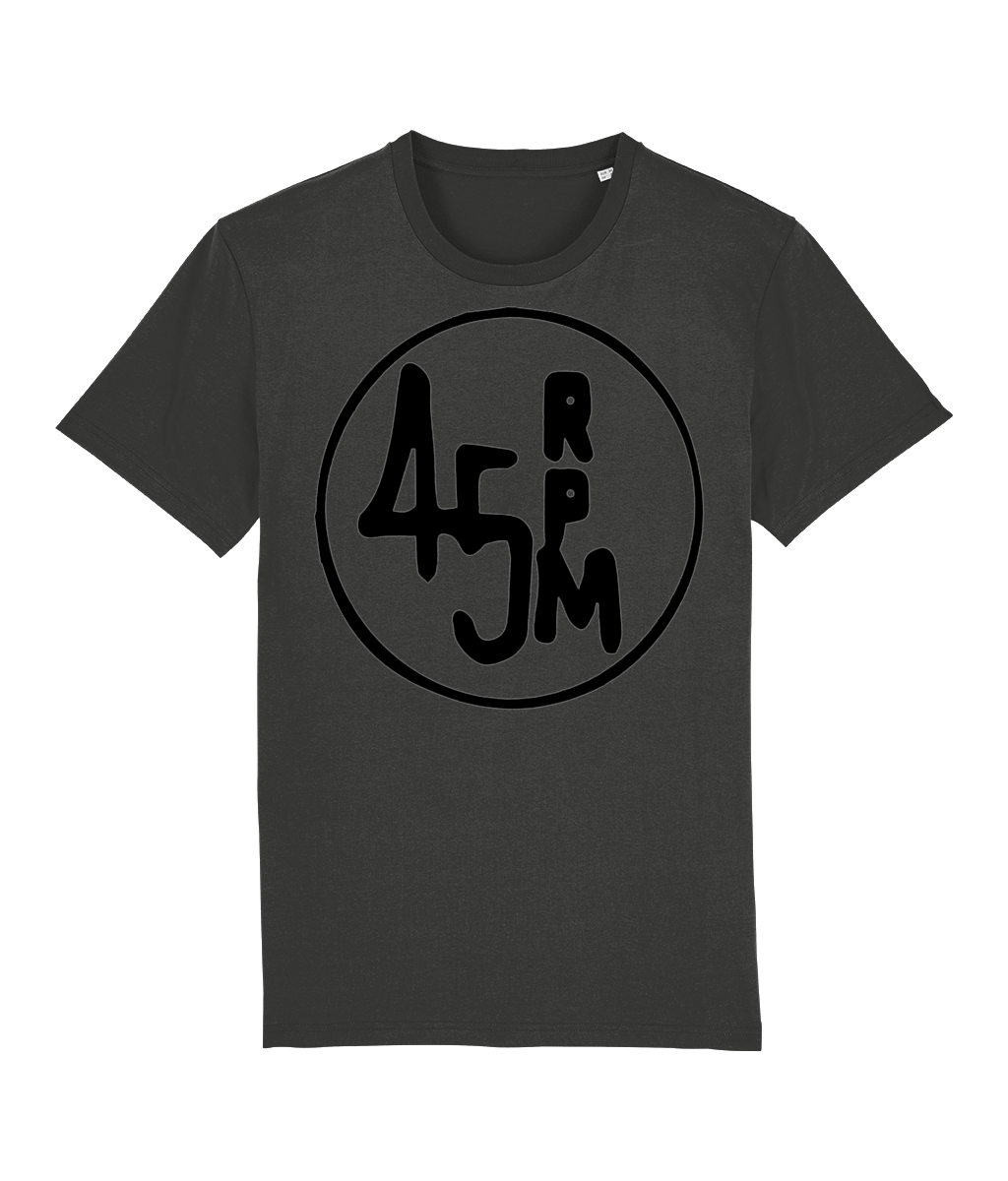 bloodsweatandtees | 45 RPM Selectors Choice Organic t-shirt BLACK/ Dark_Heather