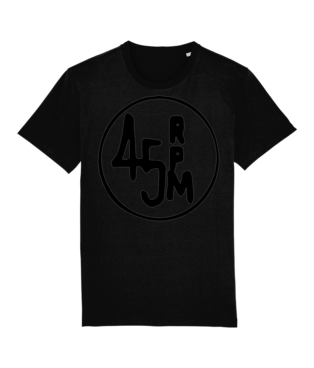 bloodsweatandtees | 45 RPM Selectors Choice Organic t-shirt BLACK/ Black