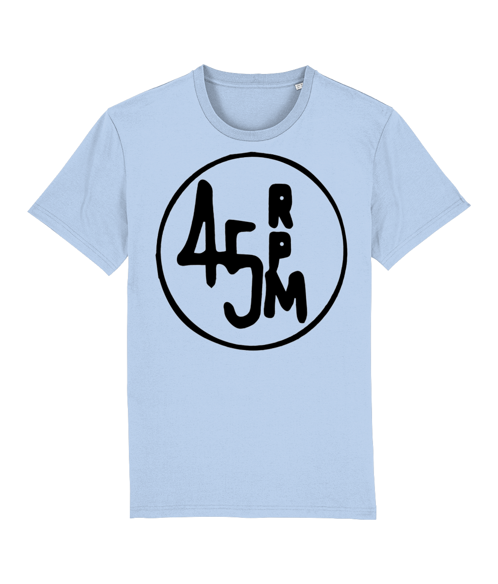 bloodsweatandtees | 45 RPM Selectors Choice Organic t-shirt BLACK/ Blue_Soul