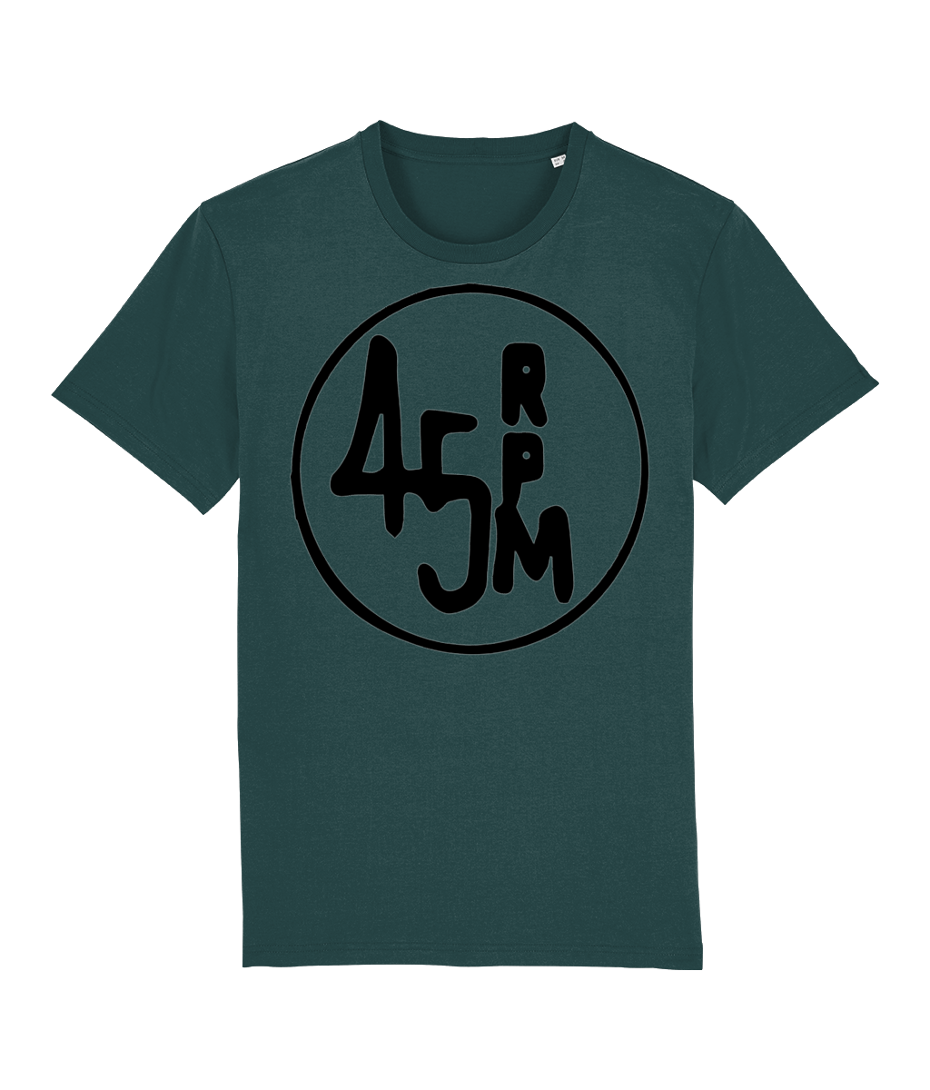 bloodsweatandtees | 45 RPM Selectors Choice Organic t-shirt BLACK/ Glazed_Green