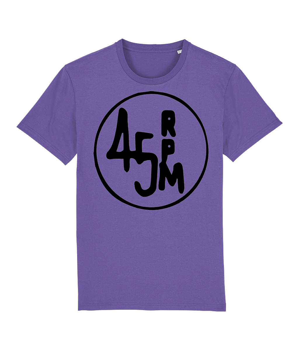 bloodsweatandtees | 45 RPM Selectors Choice Organic t-shirt BLACK/ Purple