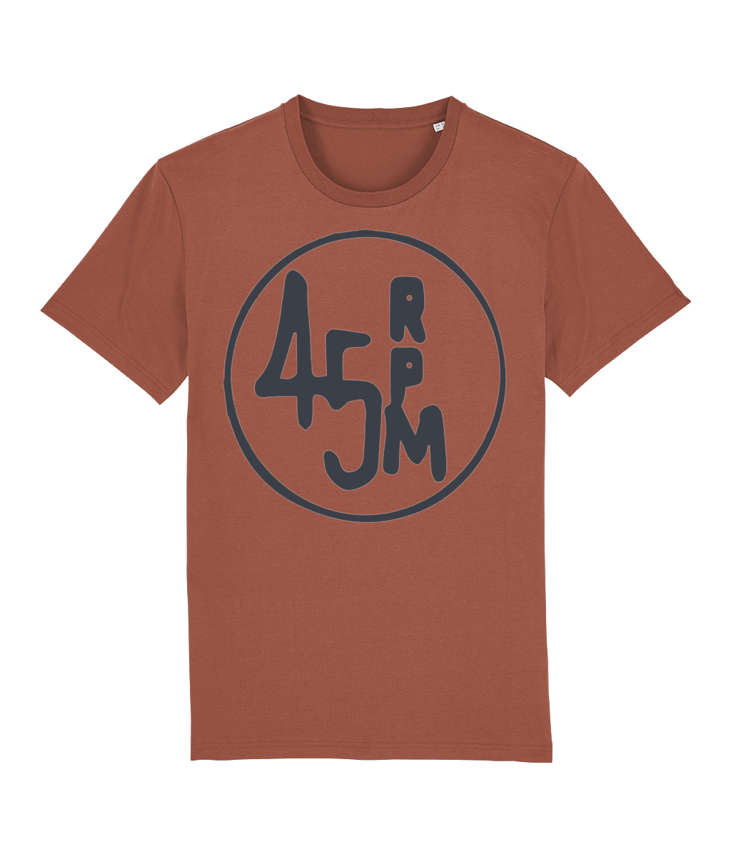 bloodsweatandtees | 45 RPM Selectors Choice Organic t-shirt GREY/ Mocha_Brown