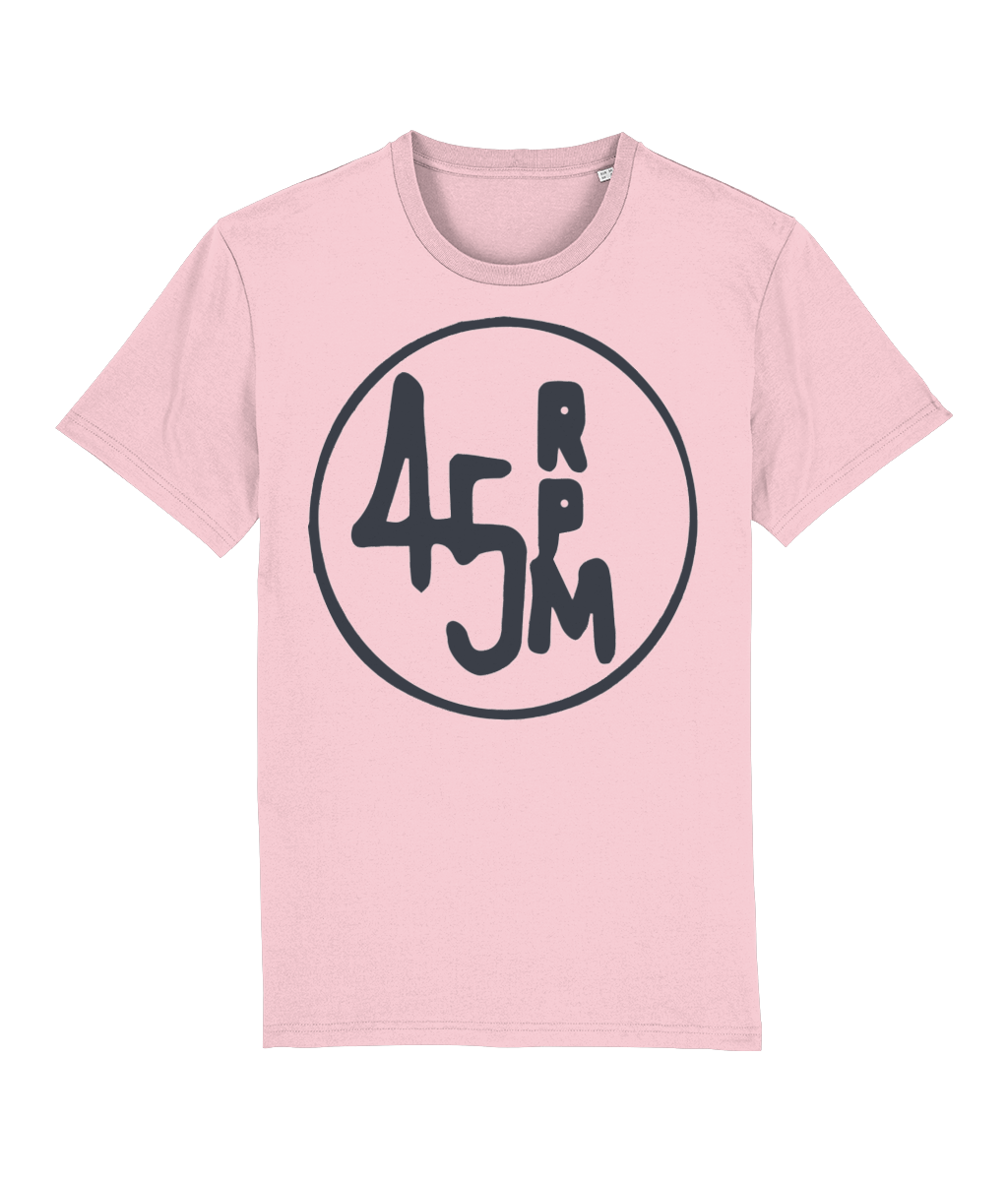 bloodsweatandtees | 45 RPM Selectors Choice Organic t-shirt GREY/ Cotton_Pink